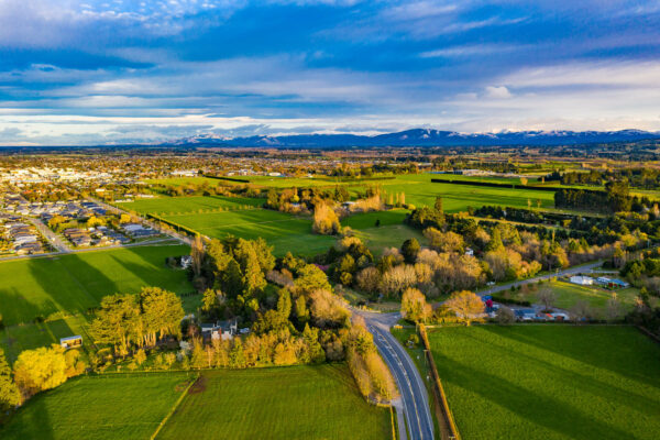 bellgrove_rangiora_momac_drone_9-9-21_small_1 Drone view of Bellgrove subdivision land where new houses are being built