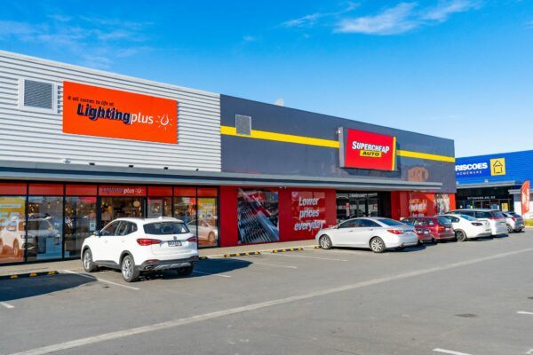 Supercheap Auto and Lighting Plus are just a short drive from Bellgrove subdvision in Rangiora