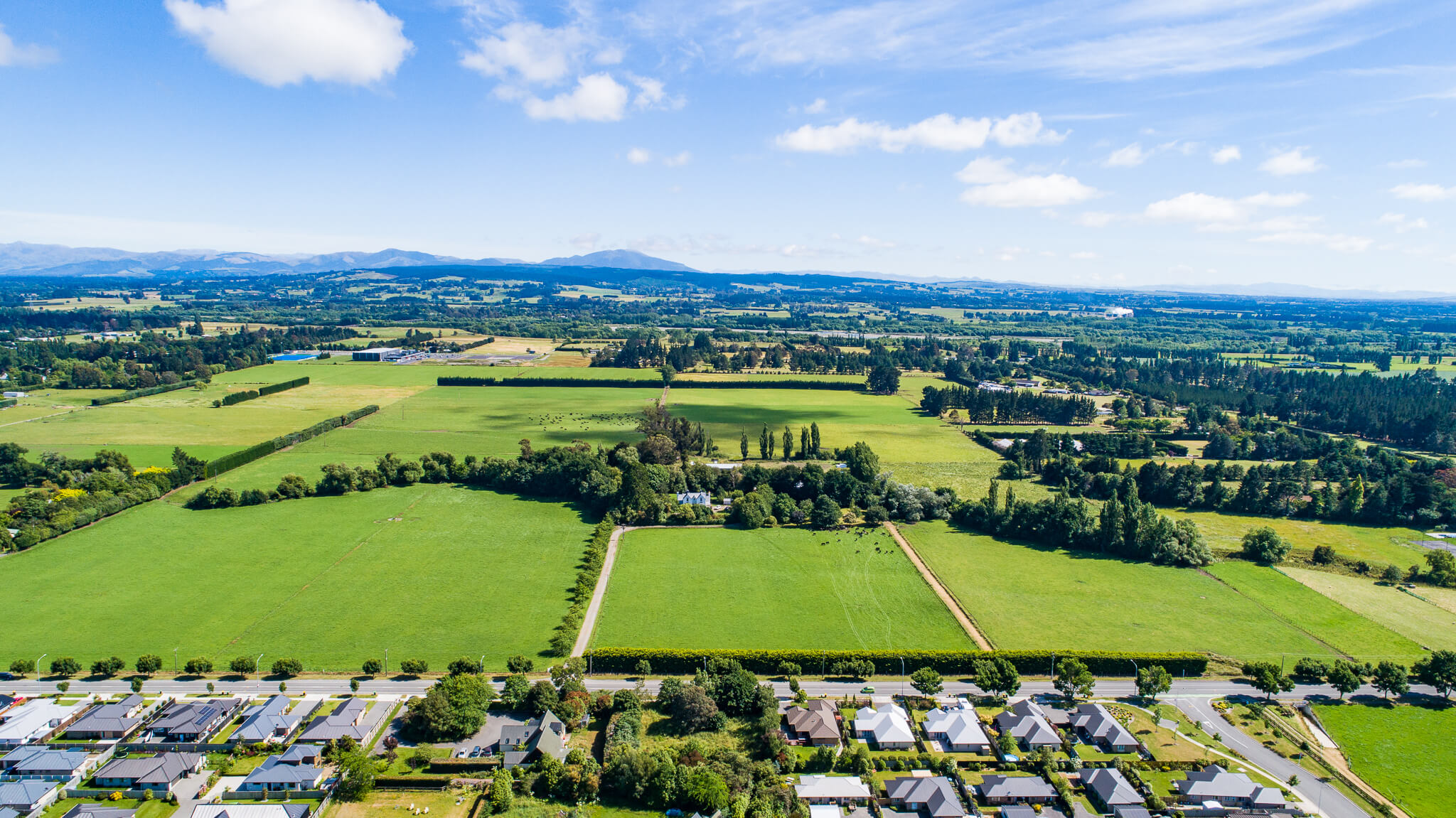 View of land in Rangiora where new homes will be built on the Bellgrove subdivision